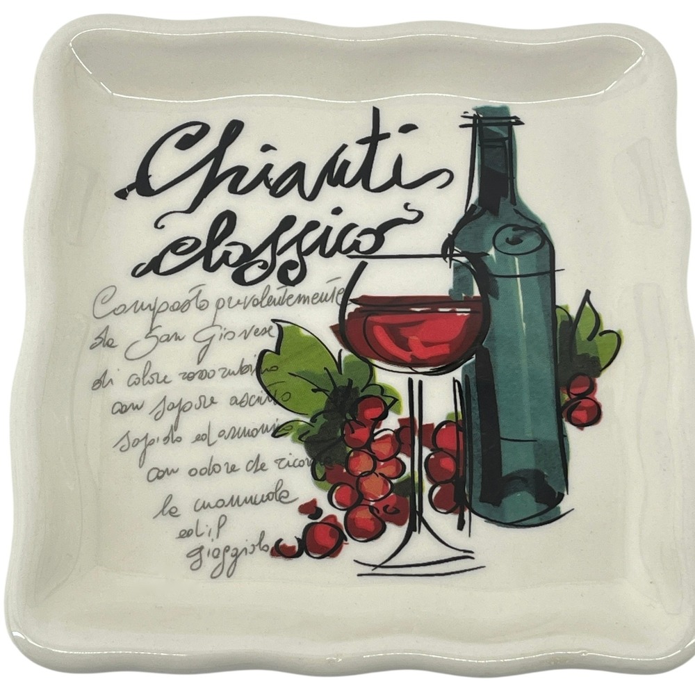 Effetti d'arte Chianti Classico 7" Appetizer Plate - Handmade in Italy